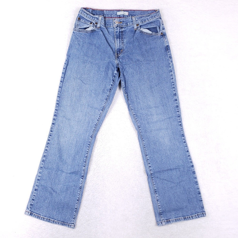Levi's 550 Relaxed Bootcut Jeans Womens 10S Medium Wash Blue Denim Y2K Aesthetic